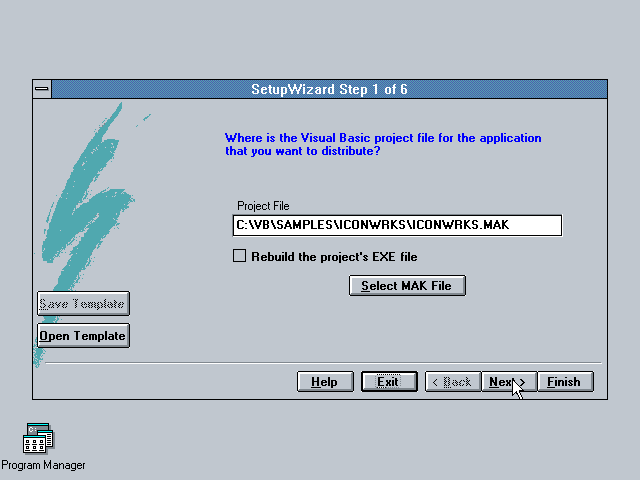 Microsoft Visual Basic 3.0 - Setup Wiz